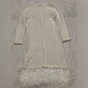 New York and Company  Cream colored Sweater Dress Size XS